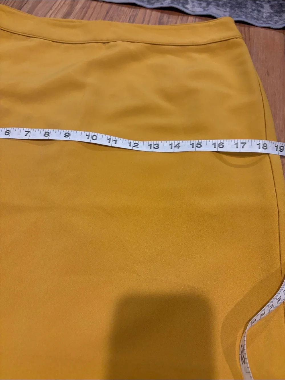 Banana Republic Pencil Skirt Womens 8 Mustard Yellow Excellent Tailored Office - Picture 6 of 7